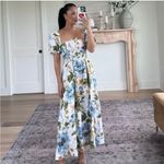 Reformation Marella Linen Dress, Size 4 , $278 Photo 3