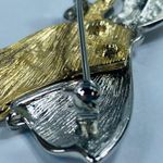 Angel Flying Brooch Lapel Pin Gold Silver Tone Trumpet Play Religious Christian Photo 6