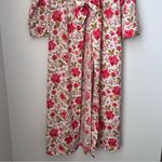 Something Navy  Red Poppy Gina Floral Coverup Size xxs Photo 4