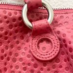 INGE Pinkish Red Polka Dot Textured Leather Satchel Shoulder Bag Photo 13