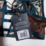 Thistle and Spire Brooklyn Haze Bralette Emerald Green Espresso Size XS Photo 4