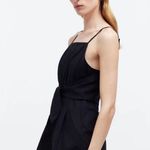 Madewell NWT Tie-Waist Romper Black Size 2 Photo 8