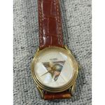 Guess  Vintage Gold Tone Womens Watch Mother of Pearl Triangle Dial Photo 7