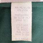 Fiesta Emerald Green Velvet Gown Size XL Long Sleeve Draped Wrap Maxi Dress VTG Photo 12