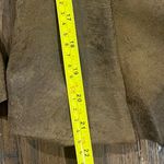 ZARA Moto Style Jacket Womens Size Medium Brown Faux Suede Effect Overshirt Chic Photo 9