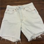 Levi's Levi’s 501 Shorts Mid Thigh W27 Jean Denim Cutoff Blue Light Wash Short Long Photo 0