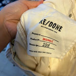 RE/DONE Winter White High Rise Ankle Stretch Corduroy Pants Photo 5