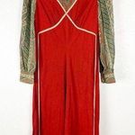 JIM N’ ME Juniors Vintage Sheer Printed Long Sleeves Solid Bodice Dress Size undefined Photo 0