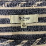 Madewell Navy Cream Striped Long Sleeve Boat Neck Cotton Tee XS Casual Coastal Photo 3