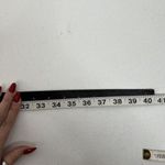 Michael Kors  Size M Belt Black Brushed Leather Distressed Adjustable Silver Tone Photo 9