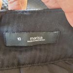 Loft Black Marisa Waffle Print Straight Leg Ankle Pants Size 10 Photo 7