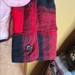 Old Navy  Red and Black Buffalo Check Plaid Flannel Boyfriend Shirt Size Medium Photo 6