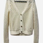 Juicy Couture Archive Luxe Rabbit Hair Textured Knit Cardigan Cream XS Y2K Photo 0