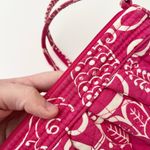 Vera Bradley Twirly Birds Frankie Fuchsia Pink White Print Crossbody Bag Purse Photo 21