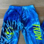 Extra Terrestrial From Mars Alien Hoodie and Joggers in Blue Tie Dye Photo 2