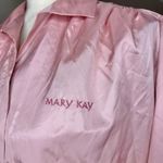 Vintage Mary Kay Consultant Jacket Smock Pink Large L 1988 Long Sleeve Satin Photo 2