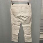 Almost Famous  White Cropped Jeans Size 5 Cotton Blend Slim Fit Photo 2