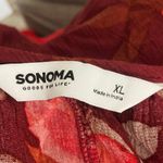 Sonoma Plus Size  Goods For Life Tiered Red Floral Maxi Dress Size XL Photo 9