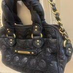 Juicy Couture Vintage 2010” Rare Black Quilted Glitter Shoulder Bag Photo 4