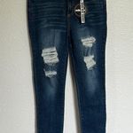Dollhouse  Distressed High Rise Skinny Blue Jeans Size 7/8 Photo 0