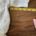 NWOT Boutique Macrame Eyelet Lace Crochet Woven Romper Festival M Wooden Buttons White Size M Photo 4