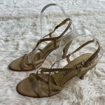 Sam & Libby  Beige Open Toe Heels 8M Photo 2