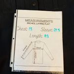 ZARA  Woman Lined Shacket Jacket Button Down Shirt Black Size 6 Collared Pockets Photo 3