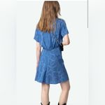 Zadig & Voltaire NWT  - Rozom Silk Jacquard Chaines Dress - Surf
Size Large Photo 2