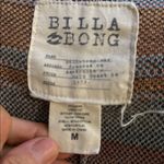 Billabong Tribal Patterned cardigan sweater wrap with Fringe size medium Black Photo 5