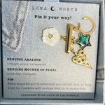 Luna Norte | Abalone, Mother Of Pearl Brooch Gold Photo 3