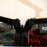 Nina Leonard FINAL PRICE  Mesh Embellished Black Dress Photo 3