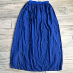 SheIn maxi sheer blue skirt with shorts underneath Photo 4