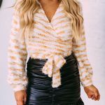 These Three Boutique NEW Fuzzy Wrap Sweater  Photo 0