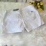 Jennifer Lopez White Shorts With Silver Beading Size 10 Photo 7