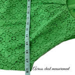 New York & Co Dress Sleeveless Kelly Green Eyelet Fit Flare Size 8 Medium EUC Photo 6