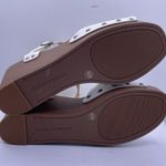 Lucky Brand zashti platform wedge sandals women Size 9 white/brown- New Photo 9