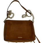 Rebecca Minkoff  Avery Crossbody Bag Caramel‎ Brown Nubuck Leather Purse Photo 0