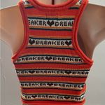 BDG Urban Outfitters Heart Breaker Orange brown knit cropped vest top, size XS Photo 5