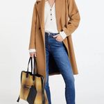 Tommy Hilfiger vtg Midi coat belt in wool cashmere blend sz xl Photo 14