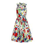 TRASHY DIVA Streetcar Dress, Wildflowers Print, 0 (US) Red Photo 2