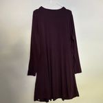 Betabrand Long Sleeve Pocket Dress Women’s Size L Burgundy Plum Work Casual Photo 1