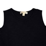 Michael Kors  Blouse Silver Grommet Black Cold Shoulder Shirt Size Women's Medium Photo 3
