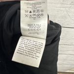 Gucci Black Pencil Skirt Gold Buckle Leather Tassels Women's US 4 Career Photo 7