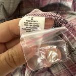 Aeropostale Aéropostale Juniors Size Small Flannel Hoodie Shirt Cropped Plaid Button Photo 10