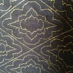 Loft  | quilted shimmer sweatshirt navy gold Large Photo 6