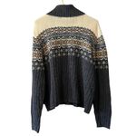 Tiara International Fair Isle Cardigan‎ Women Measured Blue Nordic Christmas VTG Size undefined Photo 1