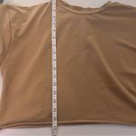 SheIn Oversize Polina Crop Cropped Crewneck T-Shirt Brown Medium Photo 4