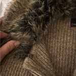 Cynthia Rowley  Wool Blend Cozy Ski Lodge Faux Fur Collar Jacket M Apres Ski Photo 5