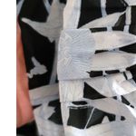 Whistles Silk Blend Bodycon Dress Botanical Floral Print Light / Navy Blue 8 Photo 9