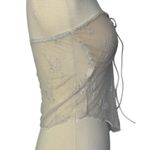 Tiger Mist Y2K  Karolina Cream Ivory Lace Strapless Crop Top Romantic Sexy Sz S Photo 4